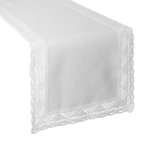 Stalo takelis stačiakampė Nataly, balta, 35 x 180 cm