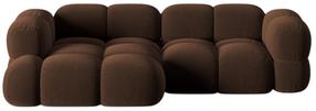 Kampinė sofa Cosmopolitan Design Loretto Vogue 6, šokolado sp., kairinė, 147 x 250 cm x 68 cm