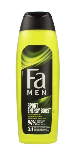 Ķermeņa mazgāšanās želeja Fa 3in1 Sport Energy Boost, 750 ml