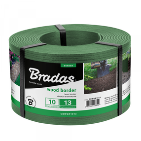 Dobes apmale Bradas Wood Border OBWGR1013, 1000 cm x 13 cm, zaļa krās.