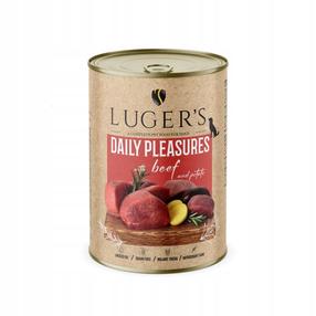 Влажный корм для собак Lugers Daily Pleasures, говядина, 0.4 кг
