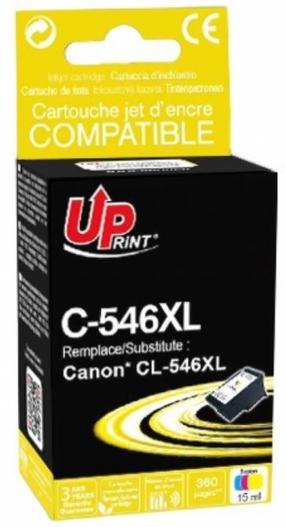 Картридж для струйного принтера Uprint C-546XL-UP, синий цв./красный цв./желтый цв.