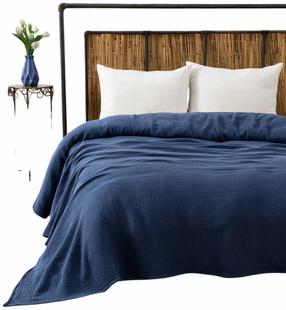 Lovatiesė Mijolnir Muslin 194DCH2227, tamsiai mėlyna (navy) sp., 220 cm x 250 cm