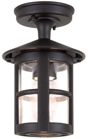 Lubinis lauko šviestuvas Elstead Lighting Hereford, 100W, E27, IP43, juoda sp., 15 cm x 23.5 cm