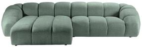 Kampinė sofa Micadoni Diana Bub13, mėtinė (mint) sp., kairinė, 334 x 182 cm x 72 cm