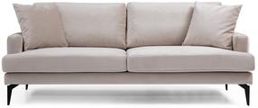 Sofa Hanah Home Papira 560ARE1363, šviesiai ruda sp., 175 x 90 cm x 88 cm