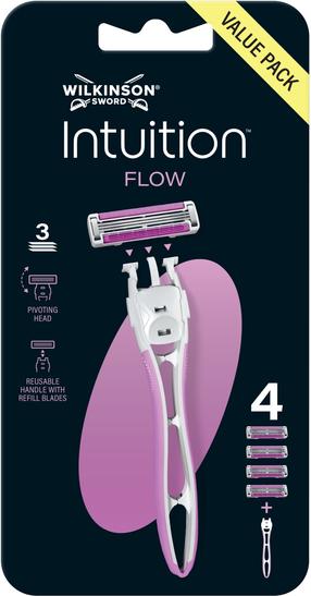 Бритва, набор Wilkinson Sword Intuition Flow, 4 шт.
