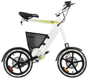 Elektriskais velosipēds Zontes TDR1Z, 16", 250 W, 13.5 Ah, balta krās.