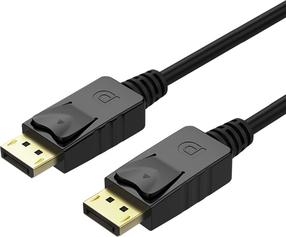 Vads Unitek DisplayPort / DisplayPort Display port male, Display port male, 5 m, melna krās.
