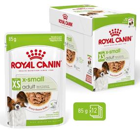 Влажный корм для собак Royal Canin Adult XS, мясо, 1.020 кг, 12 шт.