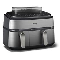 Karšto oro gruzdintuvė Philips 5000 serija NA555/00, sidabro sp., 2750 W, 9 l