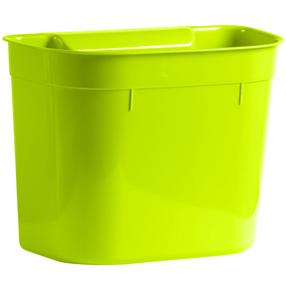 Piekarināms konteiners pārtikas atkritumiem Domotti Monti, 28 cm x 17 cm x 21 cm, plastmasa, zaļa krās.