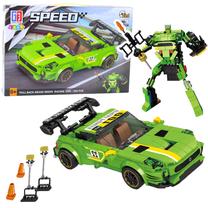 Konstruktorius, automobilis Lean Toys 2in1 Speed, 352 vnt., žalia sp.