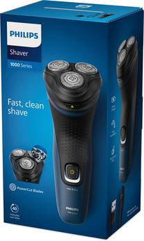 Barzdaskutė Philips 1000 S1151/00, ni-mh, mėlyna sp./juoda sp.