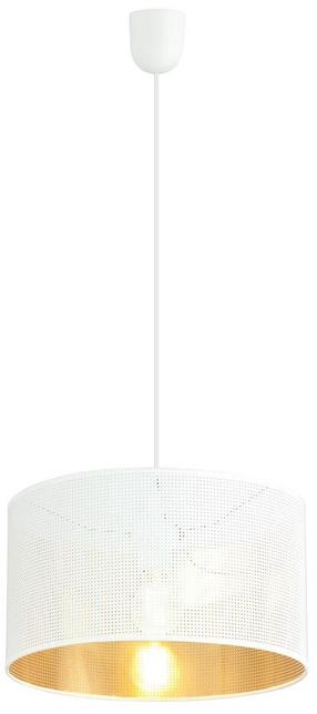 Lampa karināms Emibig Aston 1 1147/1, E27, 1 x 15 W, zelta krās./balta krās. / balta krās., 35 x 20 cm