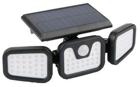 Seinapealne päikesepaneeliga valgusti Forever Light Sunari, 8W, IP65, must v.