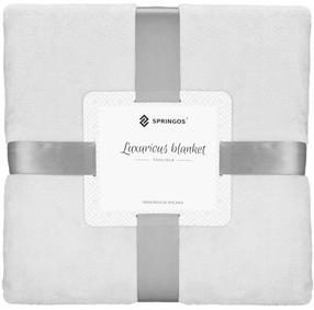 Pledas Springos Luxurious Blanket Extra Thick, šviesiai pilka sp., 200 cm x 220 cm