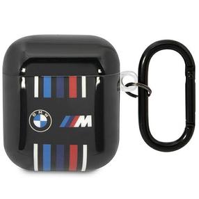Austiņu futlārs BMW BMA222SWTK Apple AirPods 1/2, melna krās.