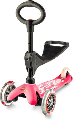 Детский самокат Micro Mini 3in1 Deluxe, розовый цв.