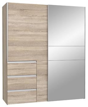Spinta Forte Winn 2 W2QS8233S-D30F, sonoma ąžuolo sp., 62 cm x 171 cm x 201 cm, su veidrodžiu