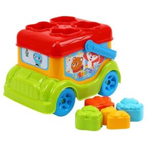 Vormi sorteerija, buss Technok, 13.5 cm, mitmevärviline