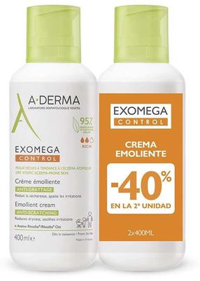 Ķermeņa krēms, komplekts A-Derma Exomega Control Emollient, 2 gab.