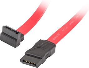 Juhe Lanberg Angled SATA / SATA SATA 7-pin female, SATA 7-pin female, 0.5 m, punane v.