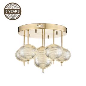 Šviestuvas lubų Domoletti Bright B2360-6, LED, 3000 °K, 6 x 5.3 W, skaidri sp. / aukso sp.