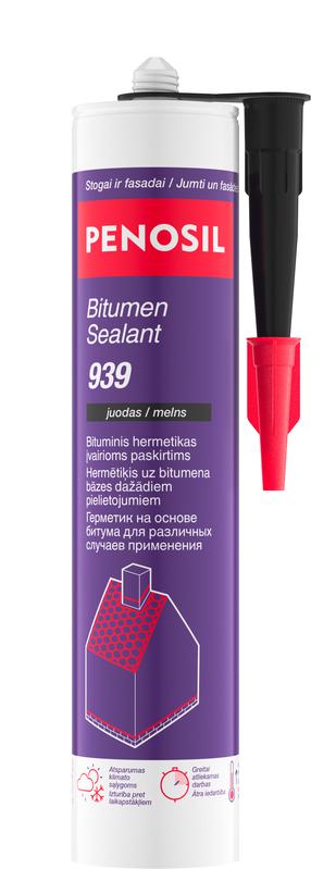 Hermētiķis Penosil Bitumen Sealant 939 939, 0.3 l, melna krās.