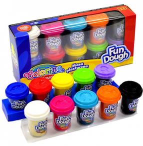 Plastilīns Colorino Creative Fun Dough, daudzkrāsaina