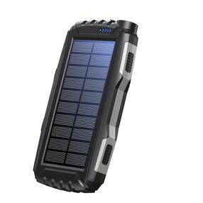 Nešiojamas įkroviklis (Power bank) Denver MK2 Solar, 20000 mAh, juoda sp.