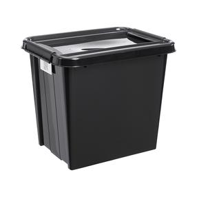 Uzglabāšanas kaste ar vāku, rīki/paredzēts uzglabāšanai/rotaļlietām Pro Box 27800203, 53 l, melna krās., 51 x 39 x 43.5 cm
