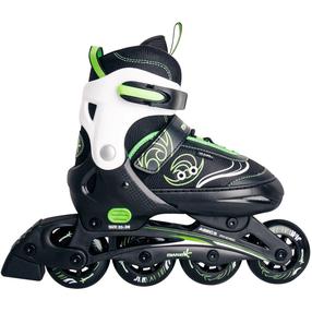 Skrituļslidas Muuwmi Children Skates 682, balta krās./zaļa krās., 33-36