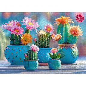 Dėlionė CherryPazzi 1000 Bloomy Cactus Fireworks 3086, 50 cm x 70 cm, 1000 vnt.