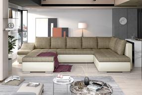 Kampinė sofa Giovanni Berlin 03, Soft 33, šviesiai ruda sp., kairinė, 200 x 340 cm x 88 cm
