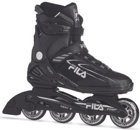 Prekė su pažeista pakuote. Riedučiai Fila Legacy Comp 80 010622100, juoda sp./pilka sp., 42.5