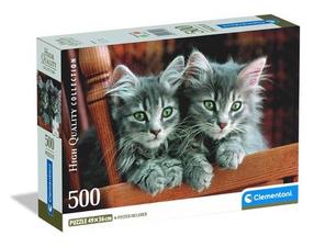 Пазл Clementoni Kittens 35580, 36 см x 49 см, 500 шт., многоцветный