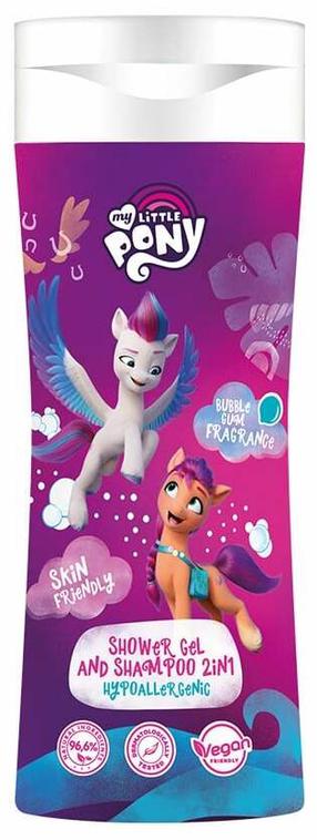 Bērnu dušas želeja un šampūns My Little Pony Bubble Gum, 300 ml