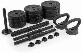 Svorių ir grifų rinkinys Spokey 4in1, 20 kg, juoda sp.