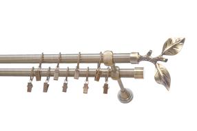 Karnizo komplektas Karpol Eliza Twig, 36 cm, Ø 16 mm, antikinio aukso sp.