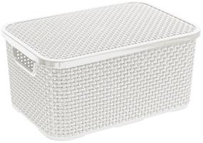 Krepšelis, daiktų saugojimo Branq Rattan, 19 l, smėlio sp., 38 x 27.8 x 18.5 cm
