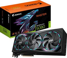 Videokarte Gigabyte GeForce RTX 5080 AORUS Master, 16 GB, GDDR7