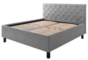 Lova dvigulė San Remo, 160 x 200 cm, grafito/šviesiai pilka, be čiužinio, su grotelėmis