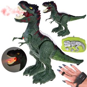 Radiovadāms dinozaurs, 25 cm, universāls, zaļa krās.