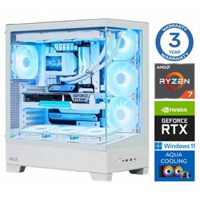 Stacionarus kompiuteris Intop RM55048WH AMD Ryzen 7 9700X, DDR5 32 GB, SSD+HDD 1 TB 2 TB, Nvidia GeForce RTX5060 8 GB GDDR7, Windows 11 Home