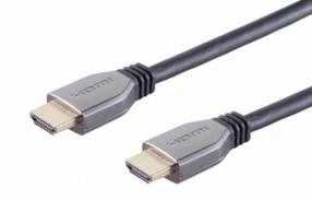 Kabelis Brackton HD10-FKB-0500.B HDMI Male - HDMI Male HDMI male, HDMI male, 5 m, melna krās./pelēka krās.