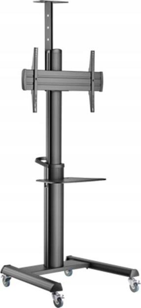 Televizoriaus stovas Gembird, juoda sp., 77.2 cm x 64.8 cm x 215.7 cm