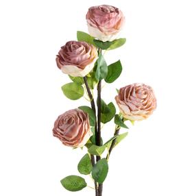 Искусственный цветок, роза Flore 745, розовый цв., 70 см x 10 см