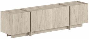 Televizoriaus spintelė Nordure Lowen, travertine sp., 35 cm x 180 cm x 46.2 cm
