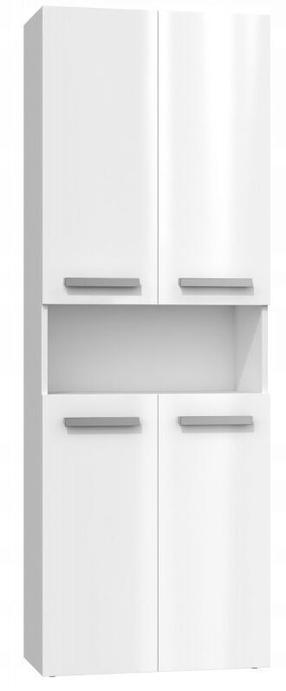 Laisvai pastatoma vonios spinta Gloss DK 1K, balta, 30 cm x 60 cm x 174 cm